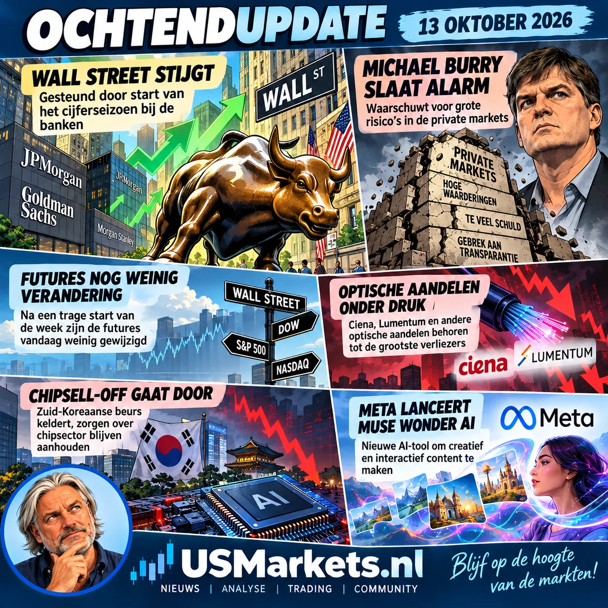 Ochtendupdate infographic 13 oktober 2026