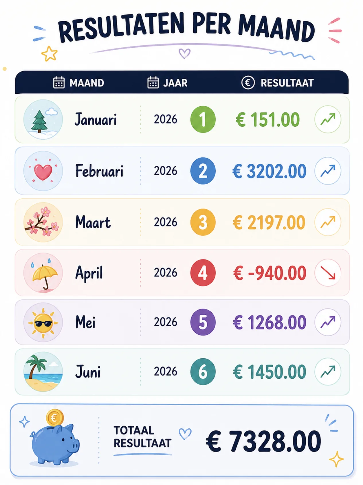 Resultatenoverzicht