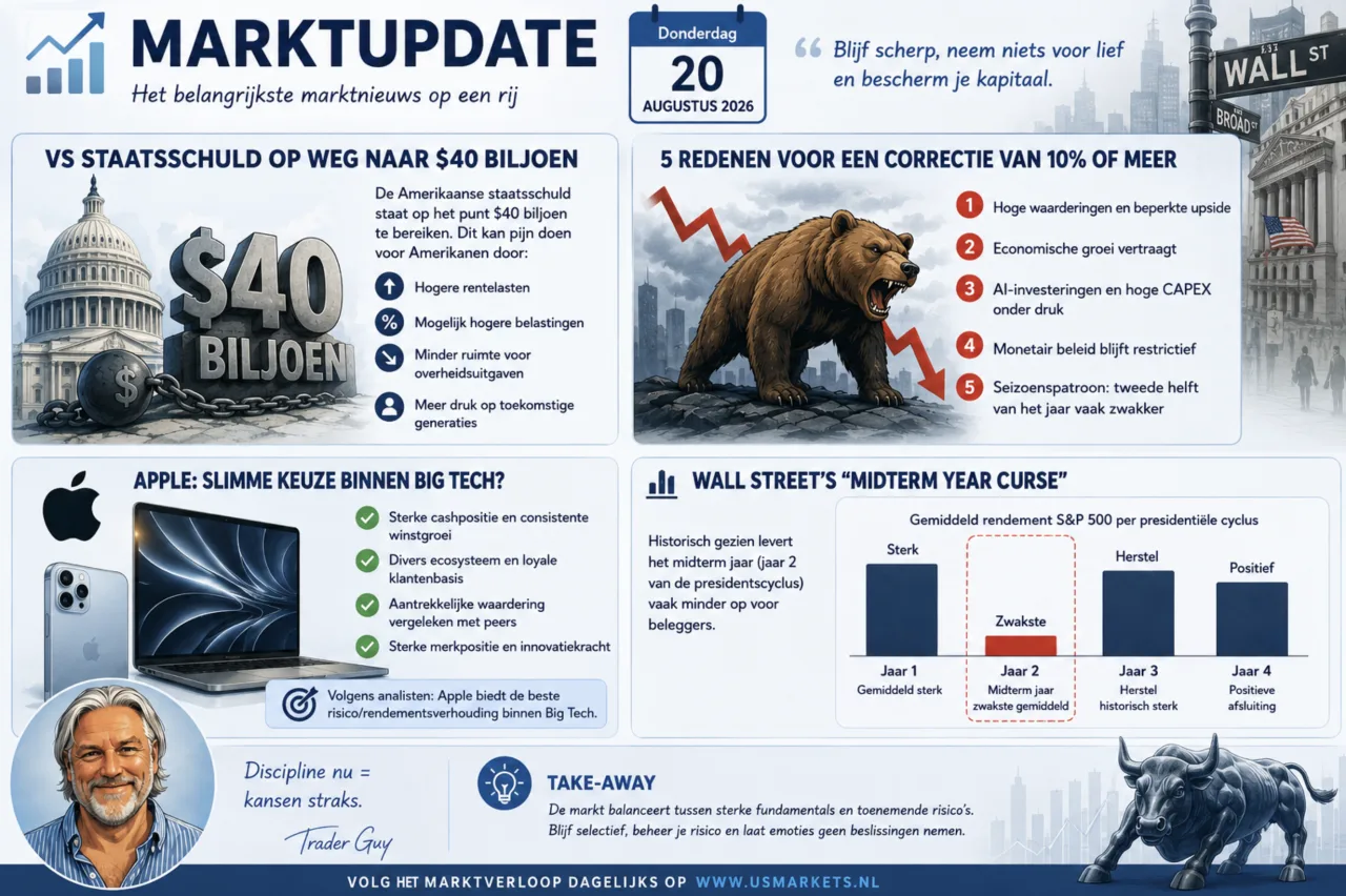 Marktupdate 20 augustus 2026