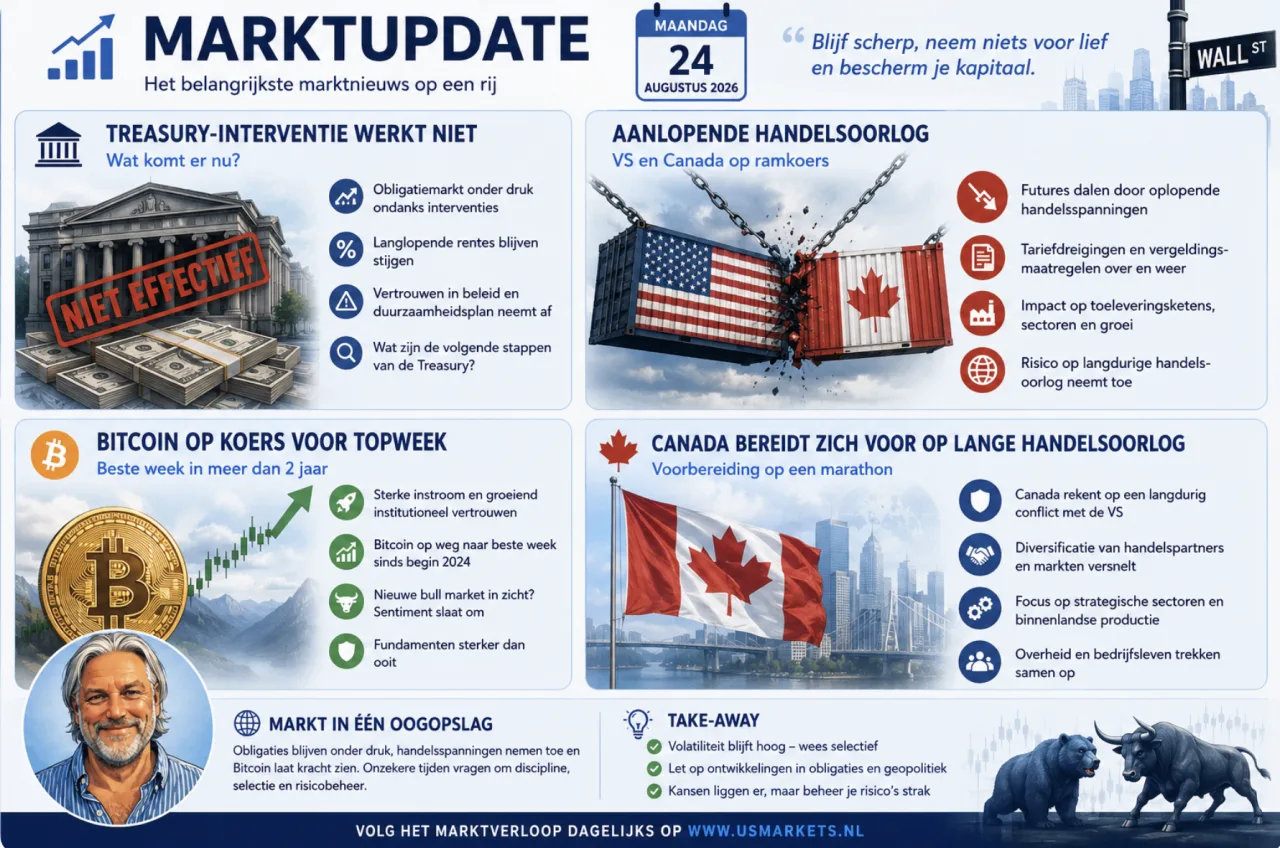 Marktupdate infographic 24 augustus 2026