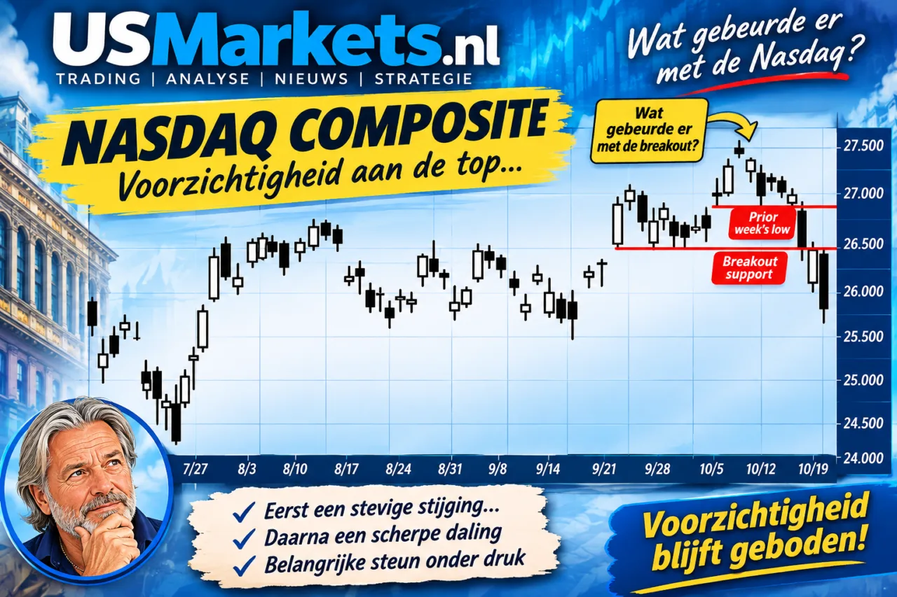 Nasdaq Composite, voorzichtigheid aan de top