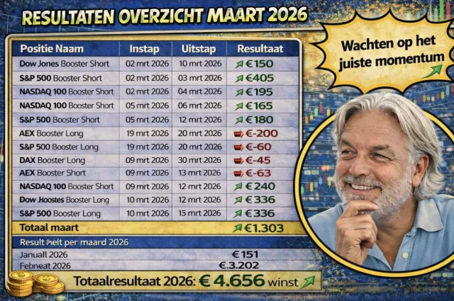 Resultaten Guy Systeem Trading maart 2026
